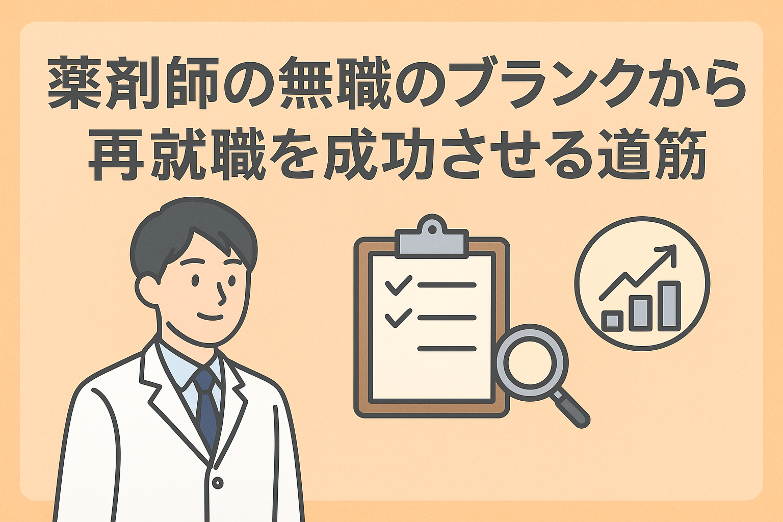 無職期間のブランクを経て再就職する薬剤師の前向きな姿