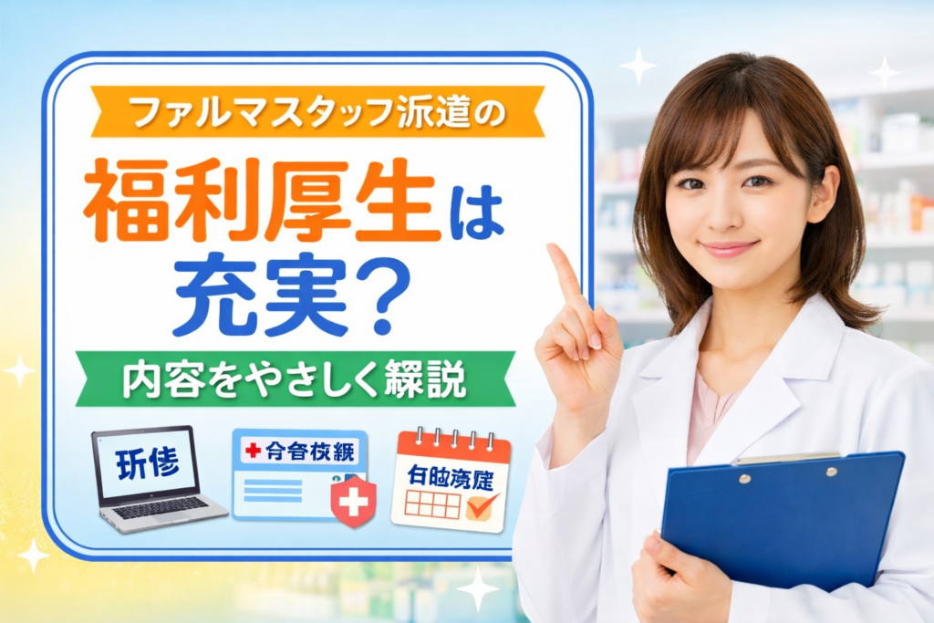 ファルマスタッフ派遣の福利厚生は充実？内容をやさしく解説