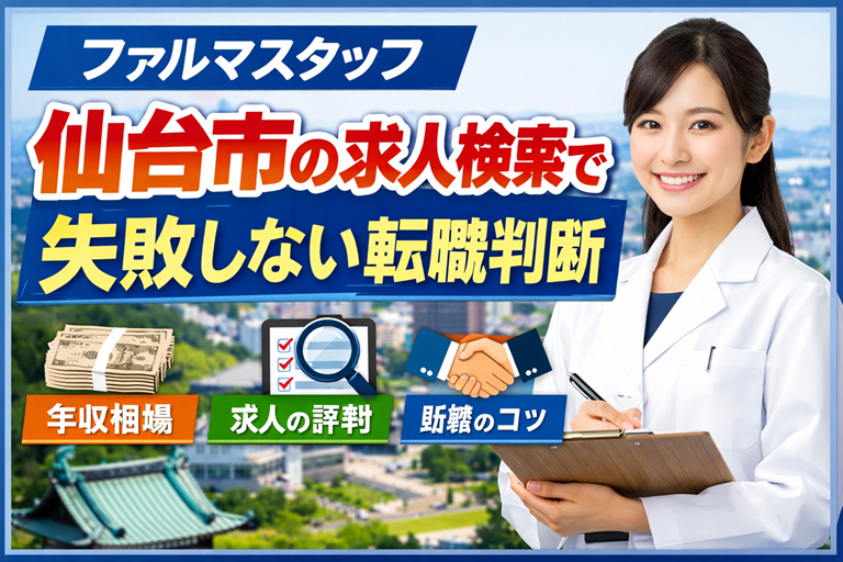 ファルマスタッフの仙台市の求人検索で失敗しない転職判断