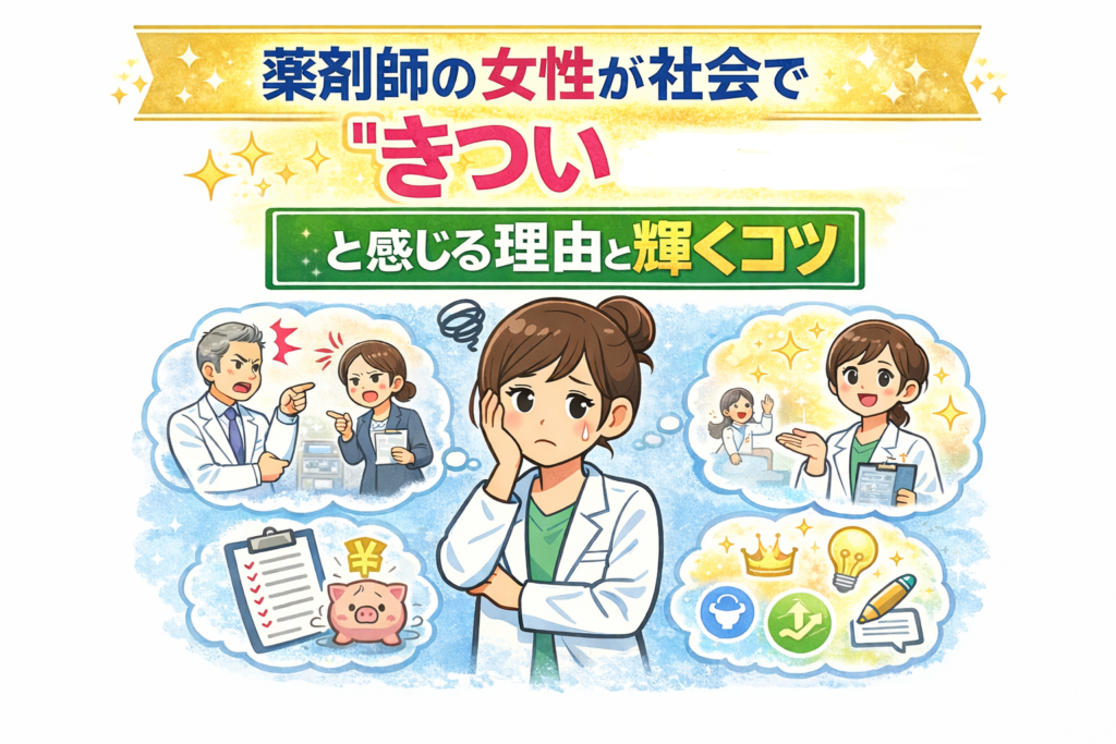 薬剤師の女性が社会できついと感じる理由と、仕事で前向きに輝くためのコツ