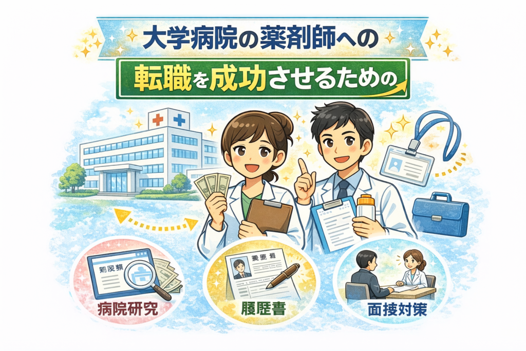 大学病院の薬剤師への転職を成功させるための全知識★