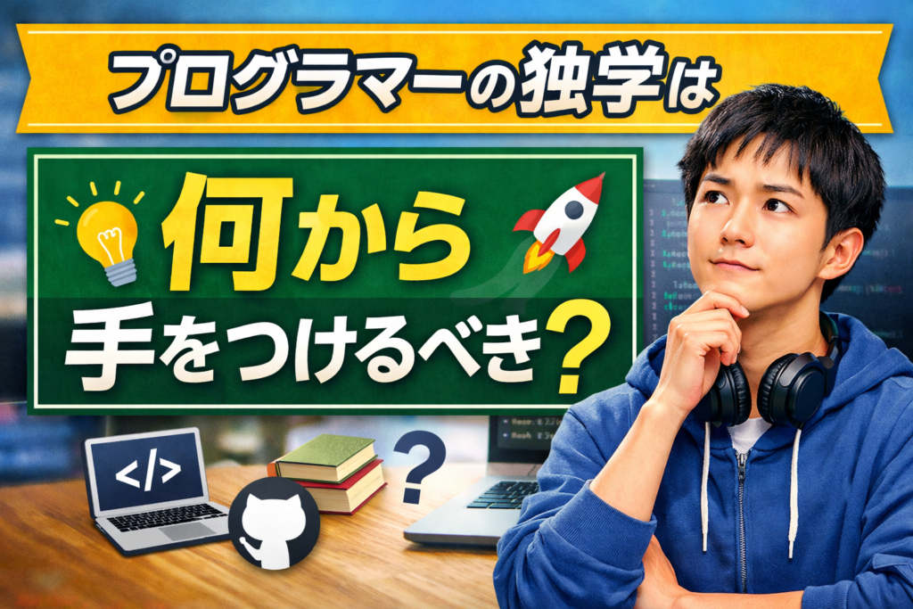 プログラマーの独学は何から手をつけるべき？【超解説】