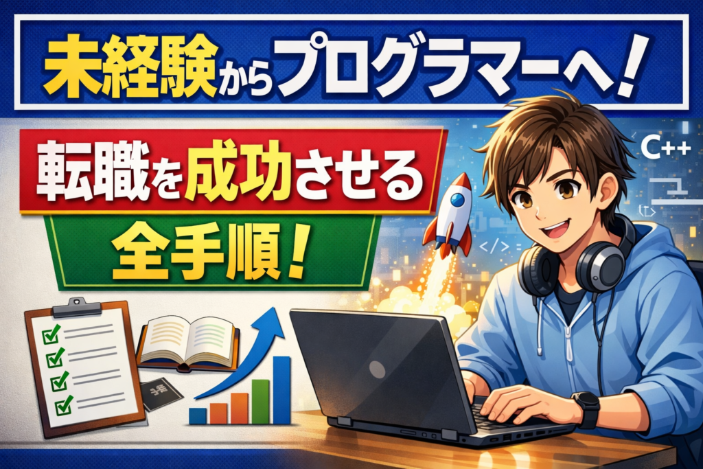 未経験からプログラマーへ!転職を成功させる全手順