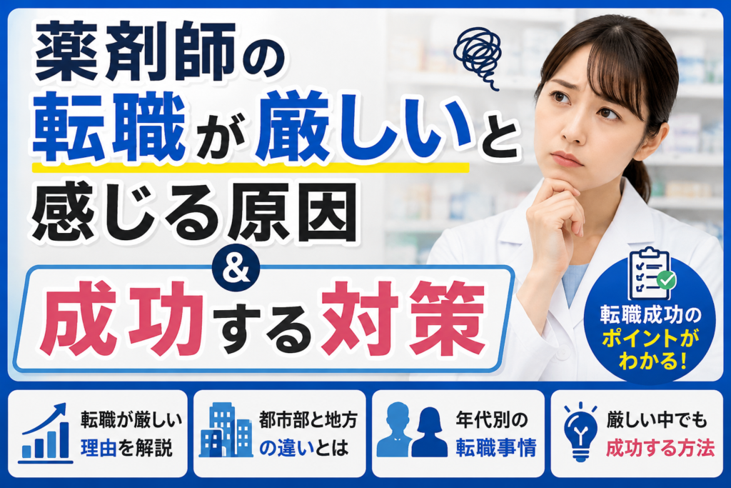 薬剤師の転職が厳しいと感じる原因 ＆ 成功する対策 ★