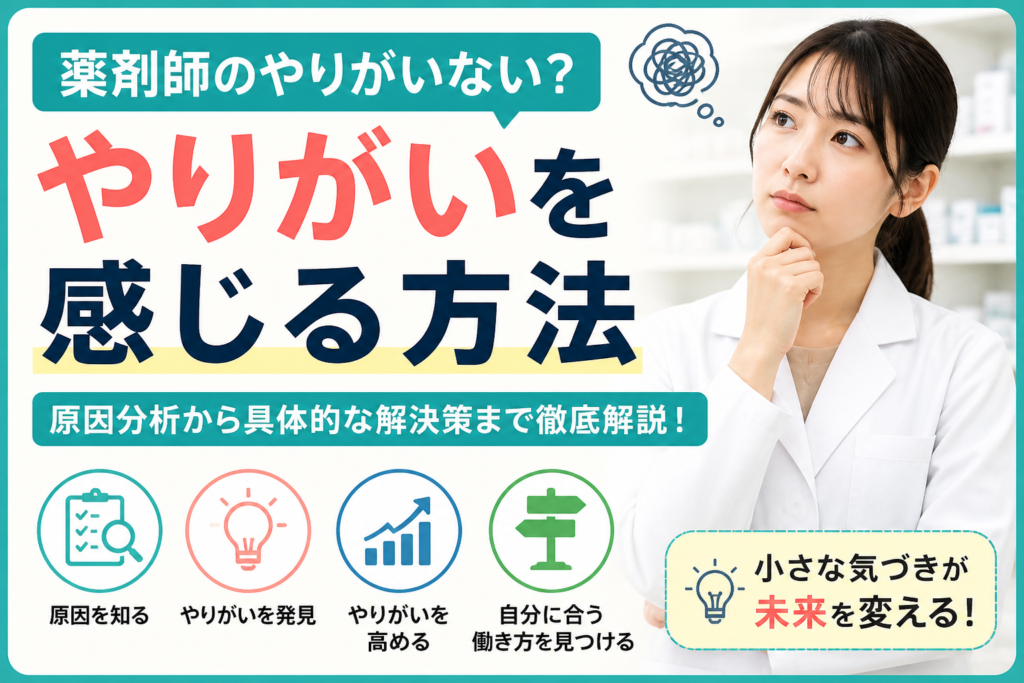 薬剤師のやりがいない？やりがいを感じる方法 ★